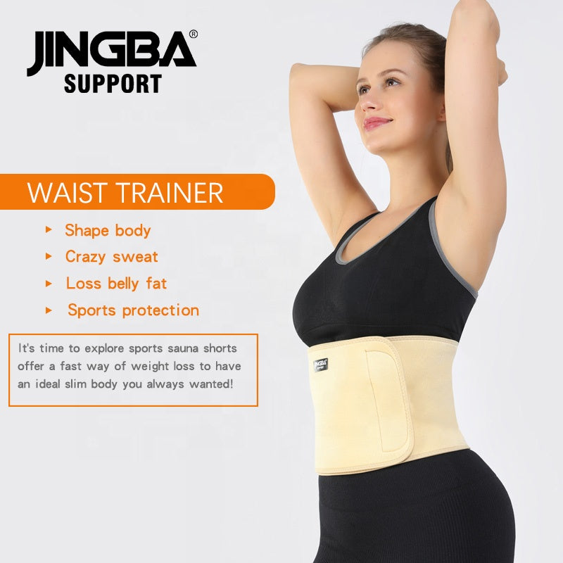 JINGBA OEM Sports Waist Support Belt Brace for Women Men Running Cycling Basketball Mountaineering Weightlifting in Stock