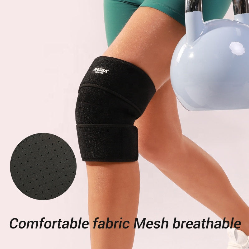 JINGBA Dropshipping Durable Waterproof Mesh Neoprene Knee Brace Hiking Jump-rope Fitness Outdoor Knee Compression Sleeve Support