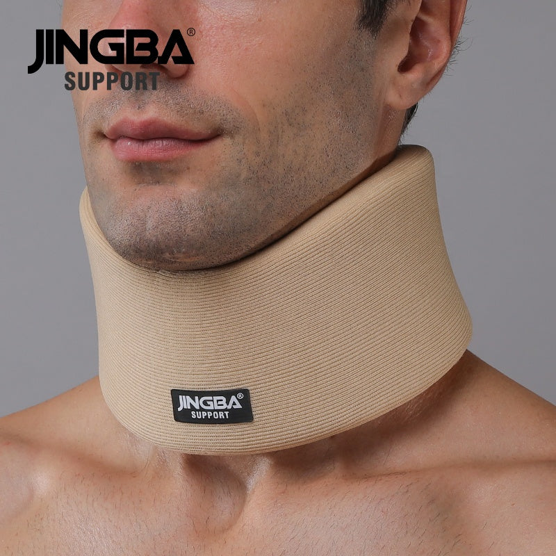 JINGBA Professional Unisex Soft Neck Brace for Neck Pain Support Adjustable Soft Foam Cervical Collar Stabilizer Relieves Pain