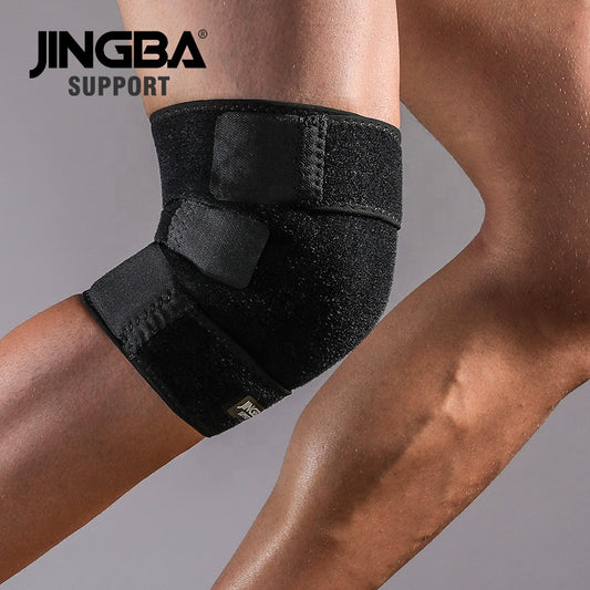 JINGBA OEM/ODM Service Environmentally Friendly High Quality Weight Lifting Guard Brace Strap Adjustable Gym Knee Pad