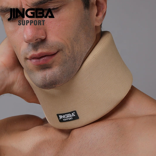 JINGBA Professional Unisex Soft Neck Brace for Neck Pain Support Adjustable Soft Foam Cervical Collar Stabilizer Relieves Pain