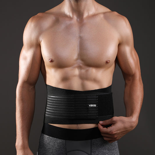 VBOSI Fitness Strong Support Slimming Corset Waist Trainer Powerlifting Gym Waist Belt with Steel Supporting Bars